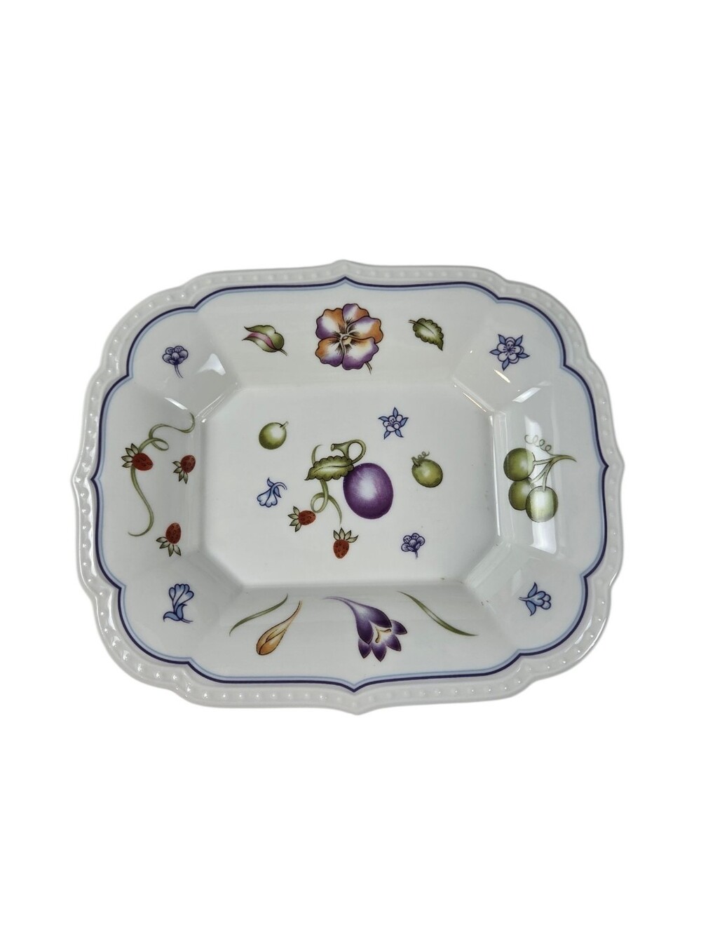 Royal Crown Derby Chatsworth Trinket Dish 5.25" x 6.5" Fruit